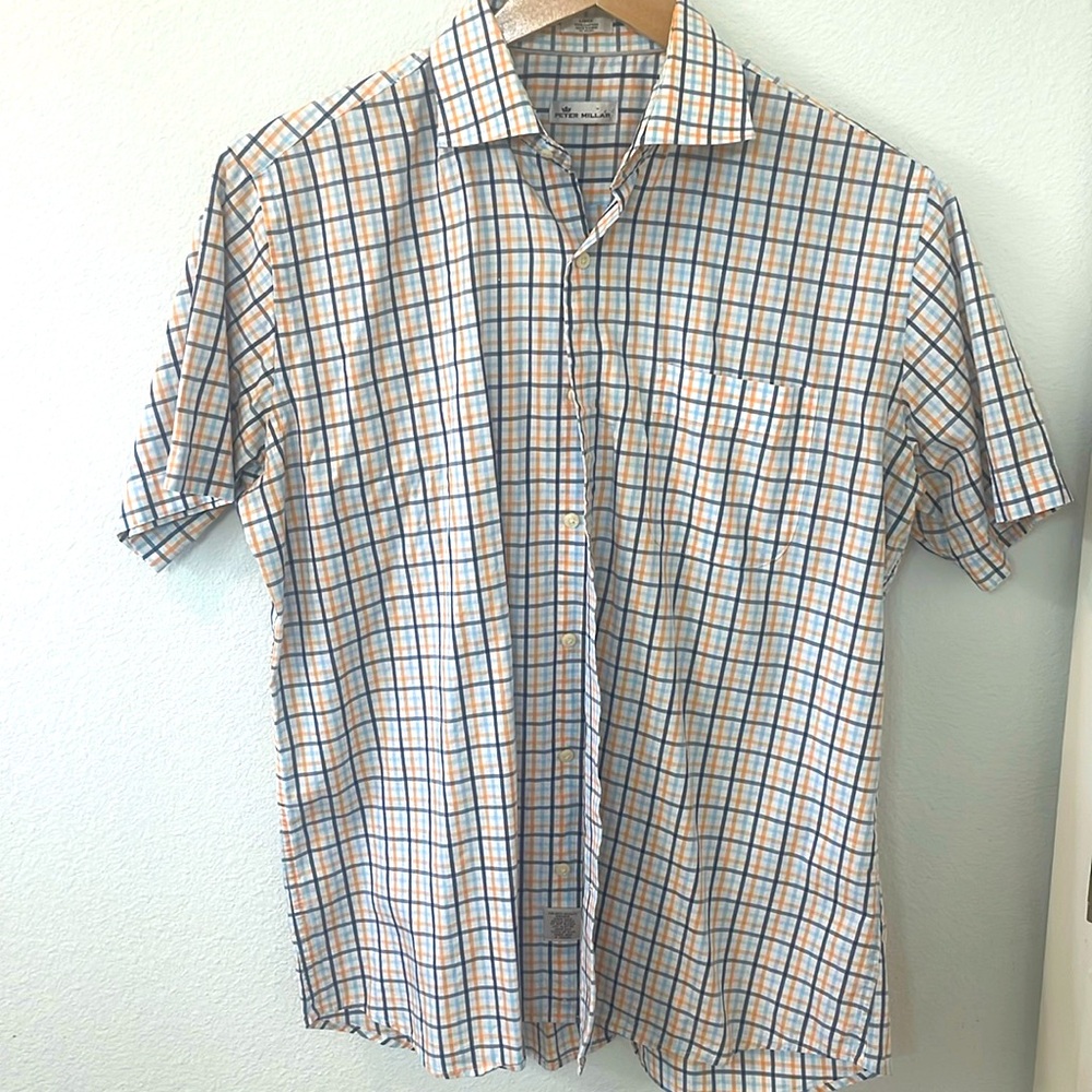 Peter Millar men’s large short sleeve button up shirt.